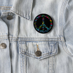 Badge Rond 5 Cm Symbole de la paix