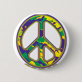 Badge Rond 5 Cm SYMBOLE DE LA PAIX Hippie les années 70 années 60