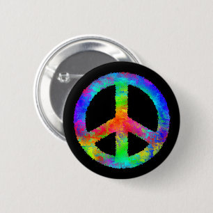 BADGE ROND 5 CM SYMBOLE DE LA PAIX MULTIPLES