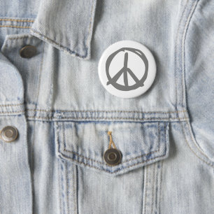 Badge Rond 5 Cm SYMBOLE DE LA PAIX SYMBOLE Vintage POUR Hippie Pac