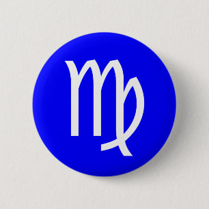 Badge Rond 5 Cm Symbole de la Virgo