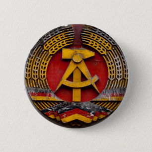 Badge Rond 5 Cm Symbole de marteau et de faucille de communiste