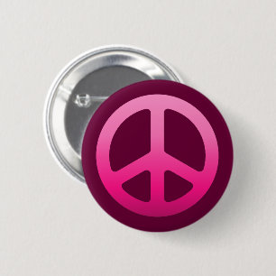 BADGE ROND 5 CM SYMBOLE DE PAIX