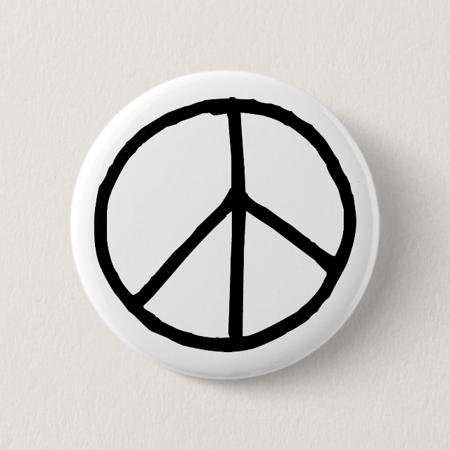 Badge Rond 5 Cm Symbole de paix (Devant)