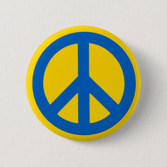 Badge Rond 5 Cm SYMBOLE DE PAIX Ukraine (Devant)