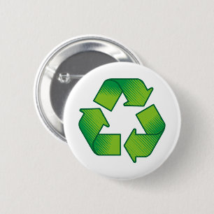 Badge Rond 5 Cm Symbole de recyclage