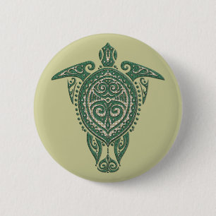 Badge Rond 5 Cm Symbole de tortue marine chamanique + vos idées