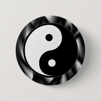 Badge Rond 5 Cm Symbole de Yin Yang