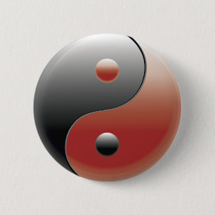 Badge Rond 5 Cm Symbole de Yin Yang - signe de Yin Yang