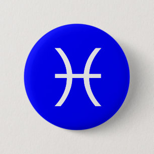 Badge Rond 5 Cm Symbole des Poissons