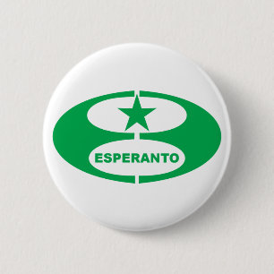 Badge Rond 5 Cm Symbole d'espéranto,