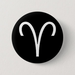 Badge Rond 5 Cm Symbole du Bélier
