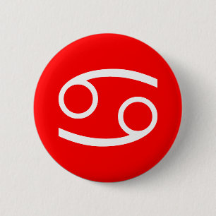 Badge Rond 5 Cm Symbole du cancer