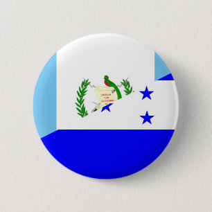 Badge Rond 5 Cm symbole du demi-drapeau du guatemala honduras
