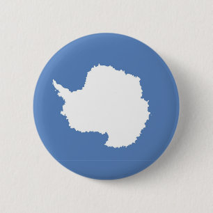 Badge Rond 5 Cm Symbole du drapeau du continent antarctique