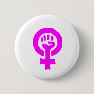 Badge Rond 5 Cm Symbole du féminisme
