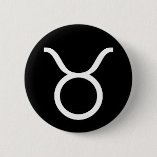 Badge Rond 5 Cm Symbole du Taurus