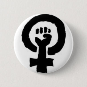 Badge Rond 5 Cm Symbole féministe
