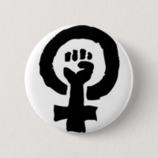 Badge Rond 5 Cm Symbole féministe
