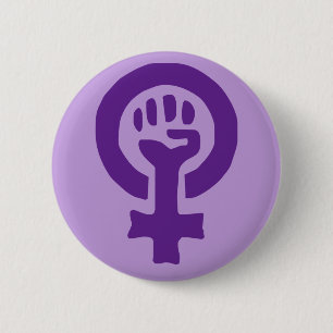 Badge Rond 5 Cm Symbole féministe