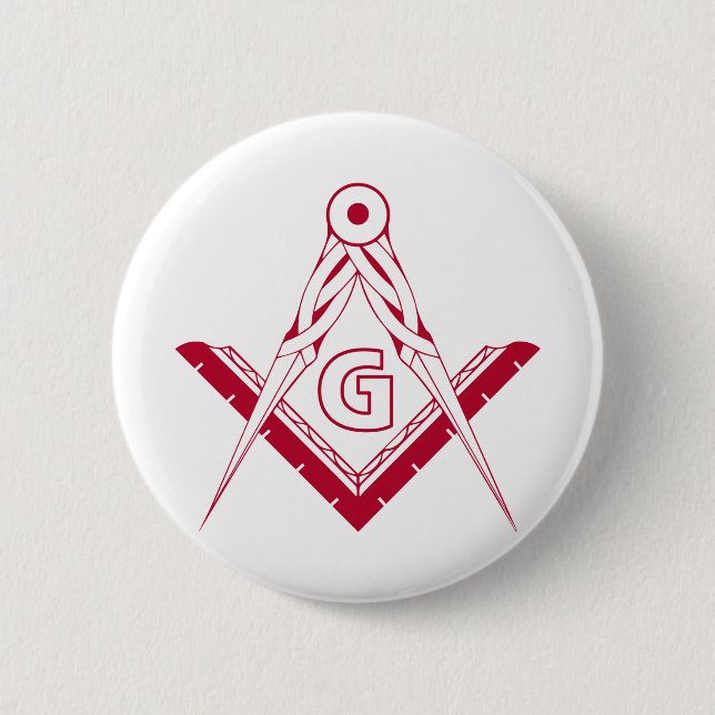 Badge Rond 5 Cm Symbole franc-maçonnerie (Devant)