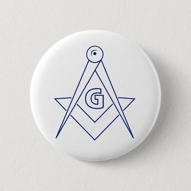 Badge Rond 5 Cm Symbole franc-maçonnerie (Devant)