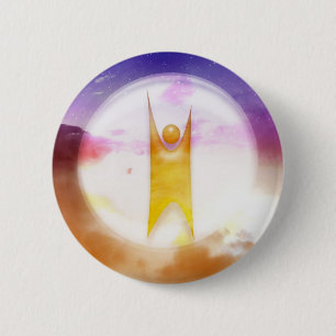 Badge Rond 5 Cm Symbole humanisme