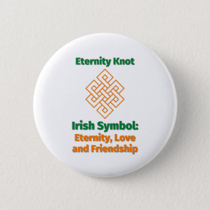 Badge Rond 5 Cm Symbole irlandais Eternity Knot Eternity, Love et 