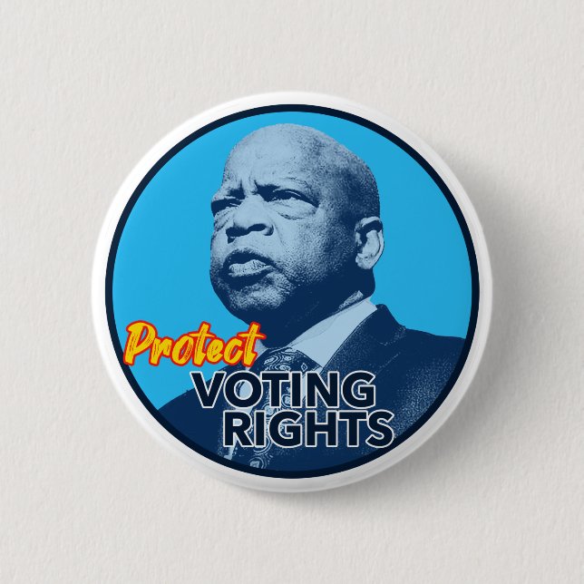 Badge Rond 5 Cm Symbole John Lewis Protège les droits de vote (Devant)