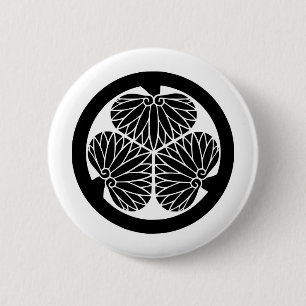 Badge Rond 5 Cm SYMBOLE KAMON Crest de la famille japonaise