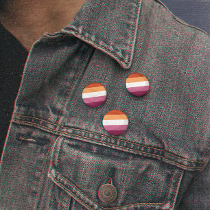 Badge Rond 5 Cm Symbole LGBT du drapeau lesbien communautaire Mois
