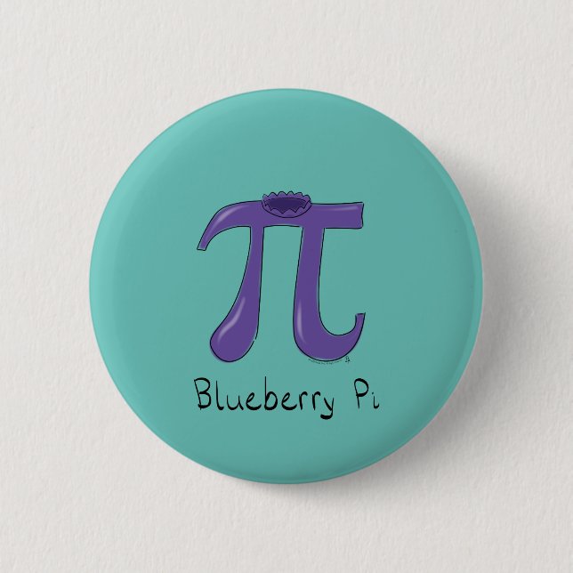 Badge Rond 5 Cm Symbole mignon Blueberry Pi (Devant)