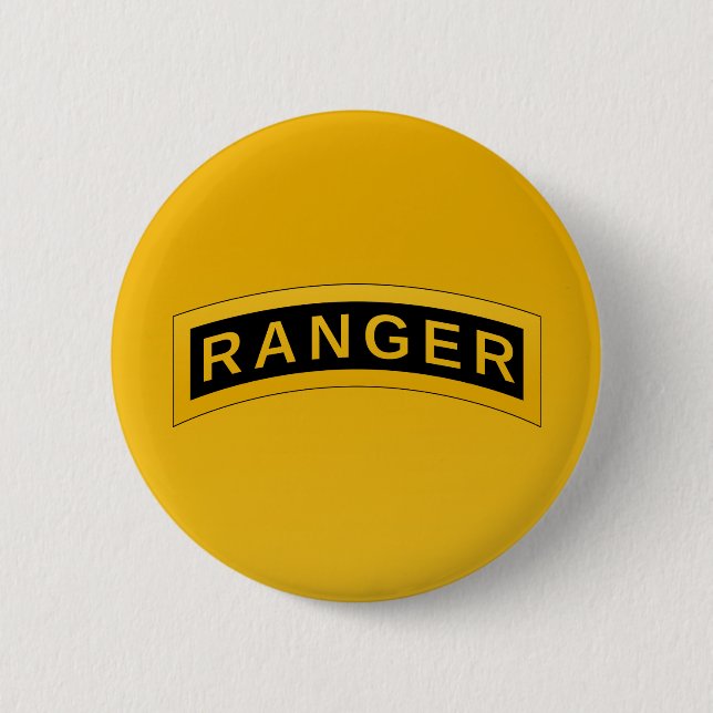 Badge Rond 5 Cm SYMBOLE MILITAIRE DU RANGER DE L'Armée (Devant)