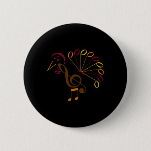 Badge Rond 5 Cm Symbole note de musique Turquie Maître de musique 