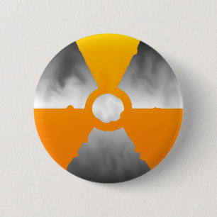 Badge Rond 5 Cm Symbole nucléaire de minette