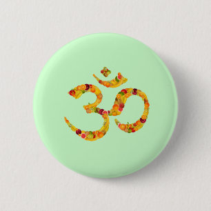 Badge Rond 5 Cm Symbole ou ohm. Add your own text !