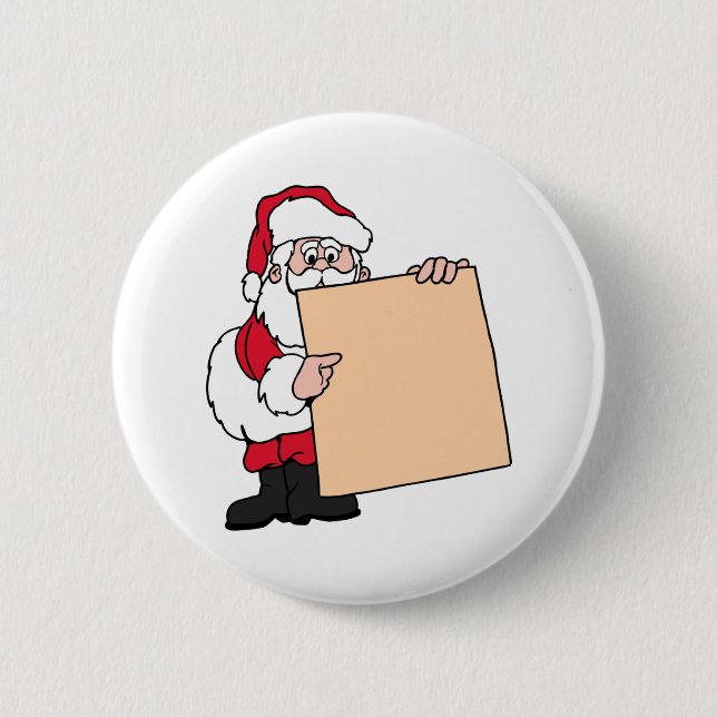 Badge Rond 5 Cm SYMBOLE Père Noël (Devant)