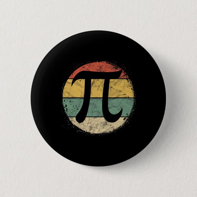 Badge Rond 5 Cm Symbole Pi Circulaire Pi Jour Math Enseignant des  (Devant)