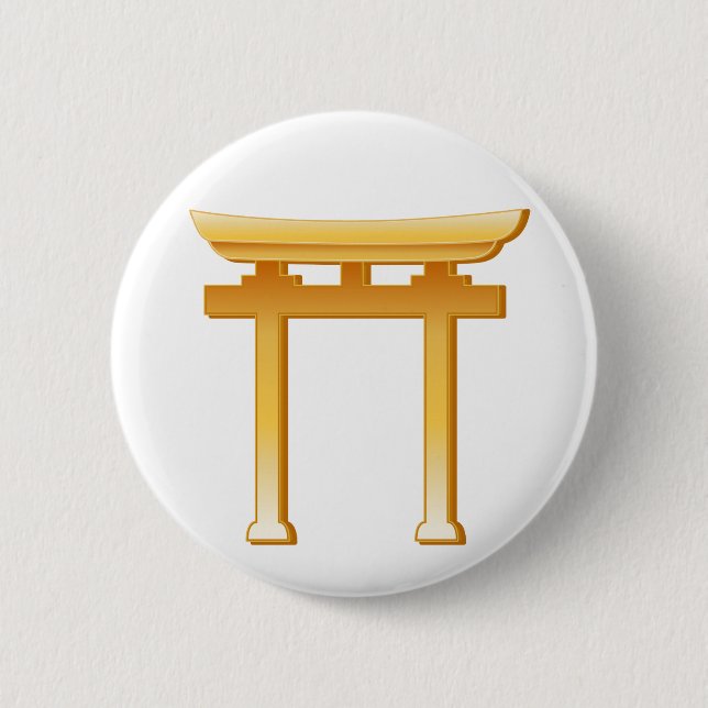 Badge Rond 5 Cm Symbole shinto (Devant)