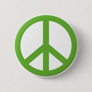 BADGE ROND 5 CM SYMBOLE SYMBOLE DE LA PAIX VERTE