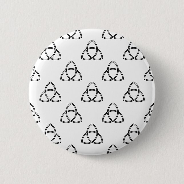 Badge Rond 5 Cm Symbole Triquetra Vesica (Devant)