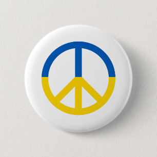 Badge Rond 5 Cm Symbole ukrainien de la paix