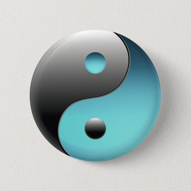 Badge Rond 5 Cm Symbole Yin Yang - Ying Yang (Devant)