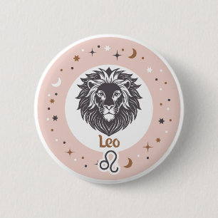 Badge Rond 5 Cm SYMBOLE Zodiaque Leo