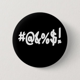 Badge Rond 5 Cm Symboles amusants de la malédiction du jurage exp