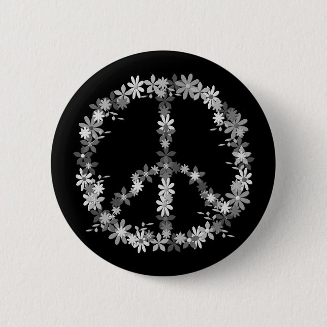 Badge Rond 5 Cm Sympathie de la paix (Devant)