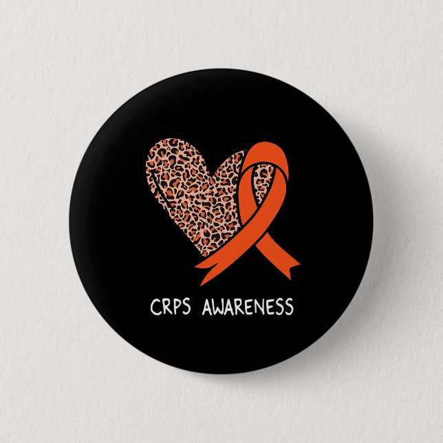 Badge Rond 5 Cm Syndrome de douleur régional complexe Sensibilisat (Devant)