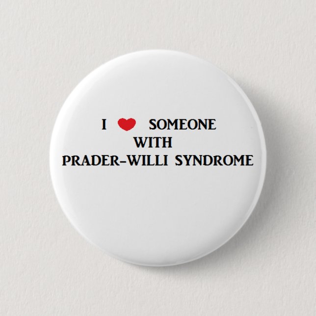 Badge Rond 5 Cm Syndrome de Prader-Willi (Devant)
