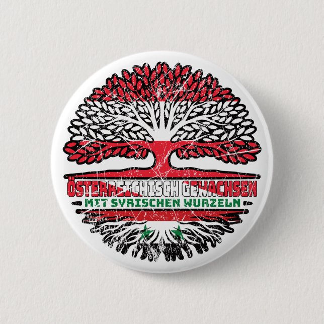 Badge Rond 5 Cm Syria Arbre autrichien (Devant)