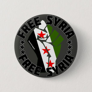Badge Rond 5 Cm Syrie libre